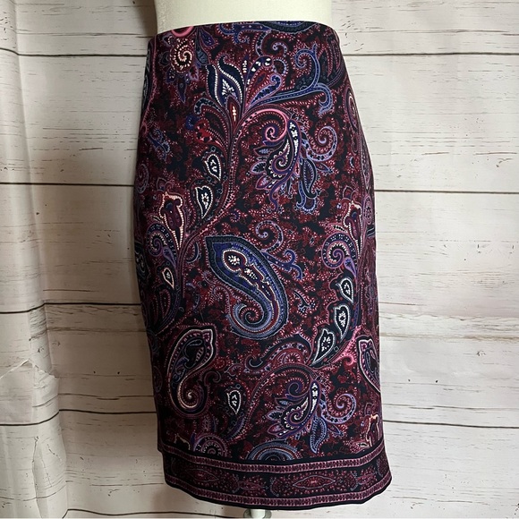 Talbots paisley pencil skirt - Picture 2 of 5